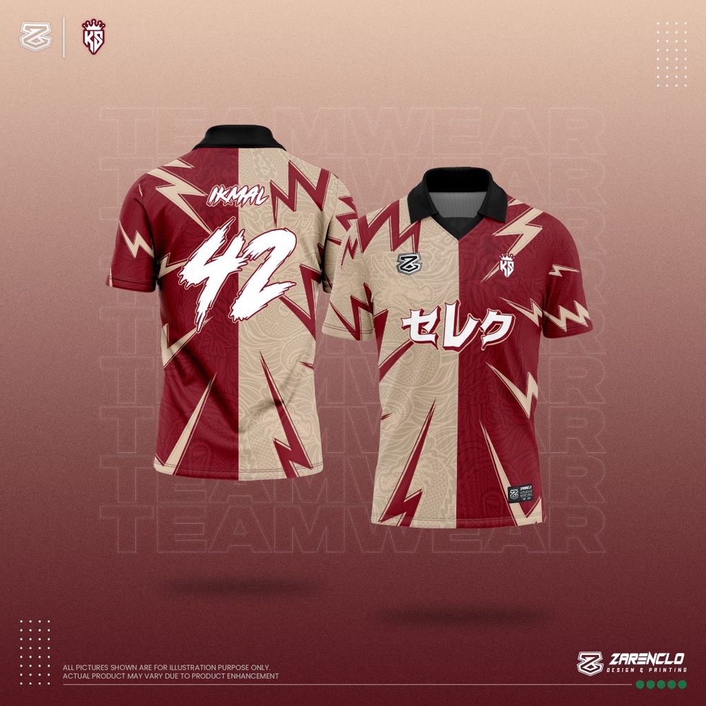 Baju Raya 2024 Jersey Viral Berkolar Collar Retro ShortSleeves Jersi