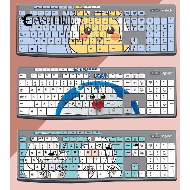EASTHILL Silicone Keyboard Cover Skin Protector For Logitech MK295 K295 ...