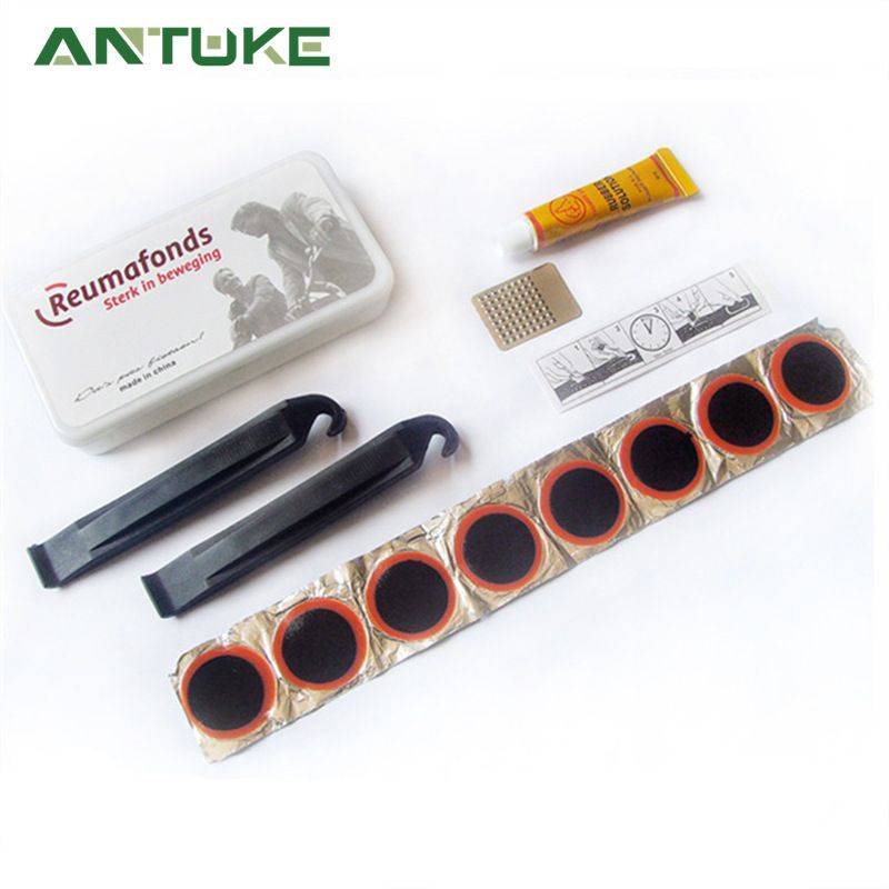 Bicycle Repair Tools Tyre Self Adhesive Tube Patch Fix Kit Set Alat