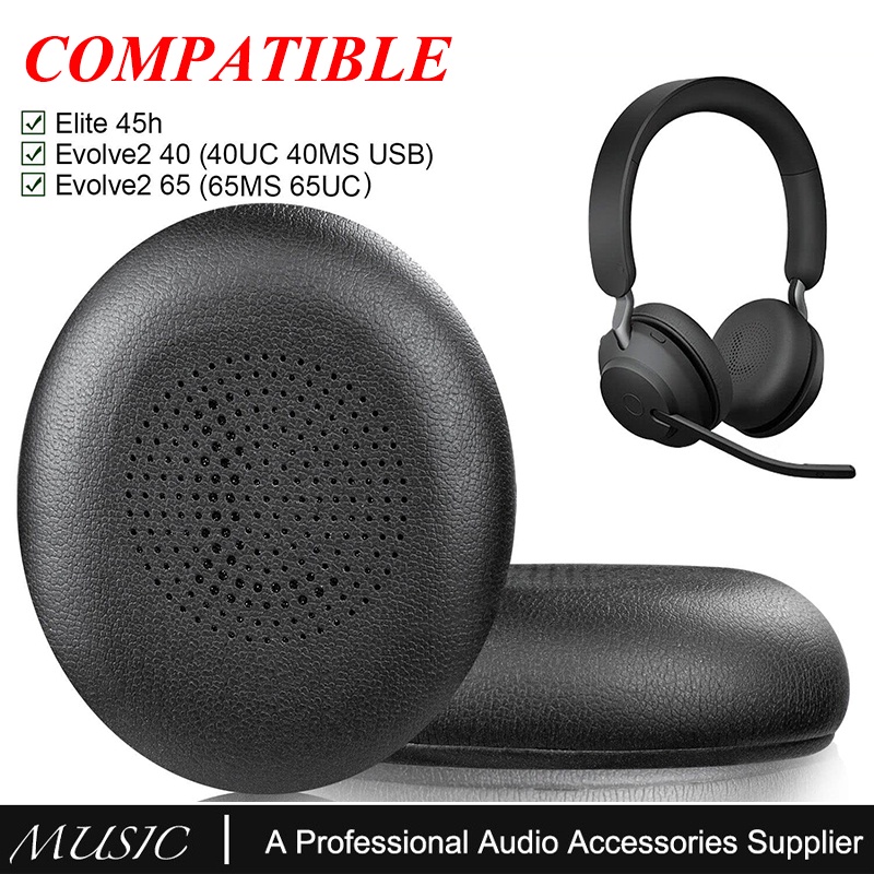 Replacement Ear pads for Jabra Evolve2 65 (65MS 65UC USB)/Evolve2 40