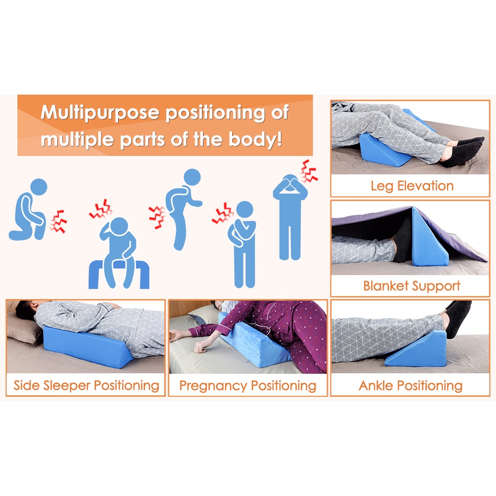 🇲🇾Triangle Wedge Pillow for Elderly Bedridden Patient High Density