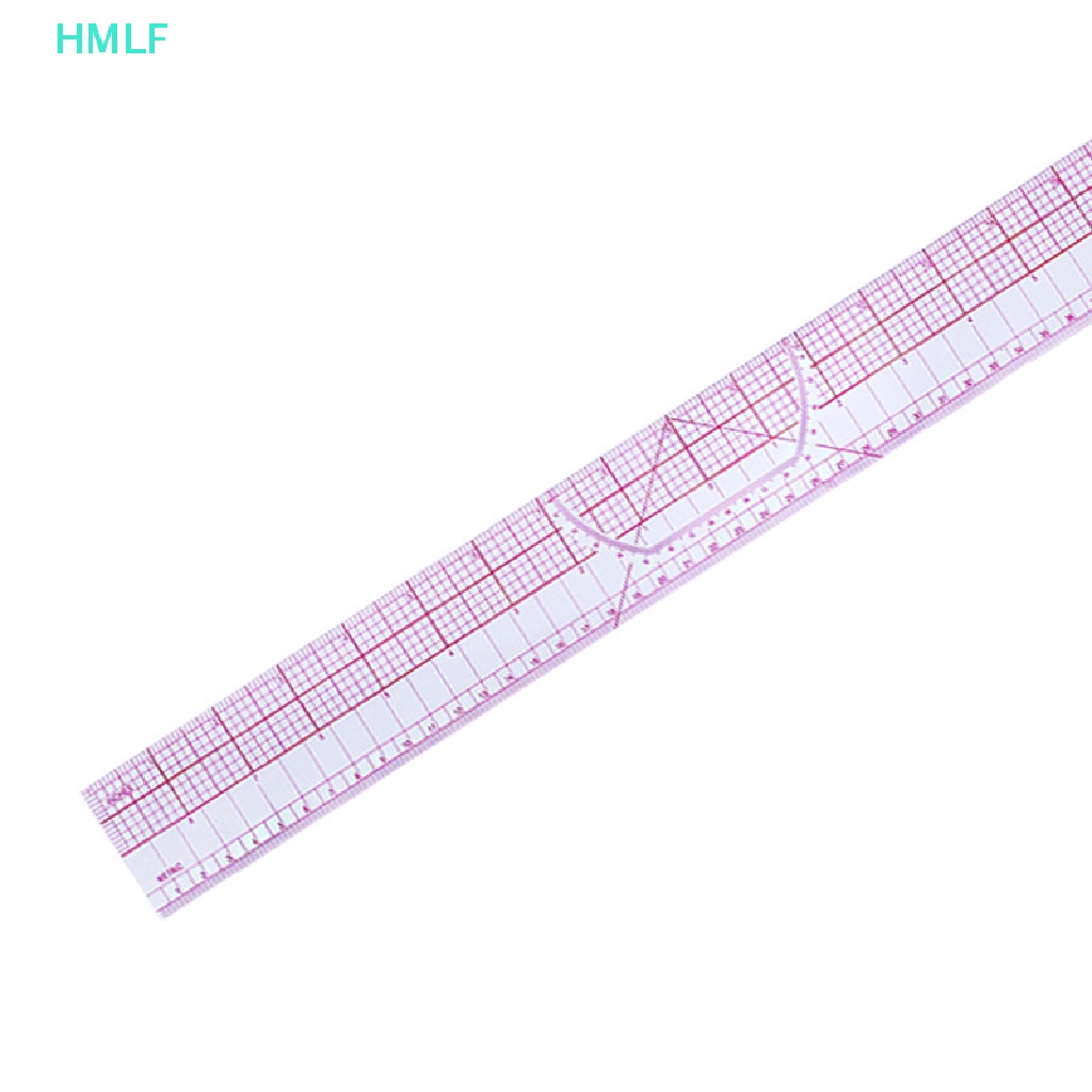 HM Plastic Sewing Tailor Shared Double Side Metric Straight Ruler Cutg ...