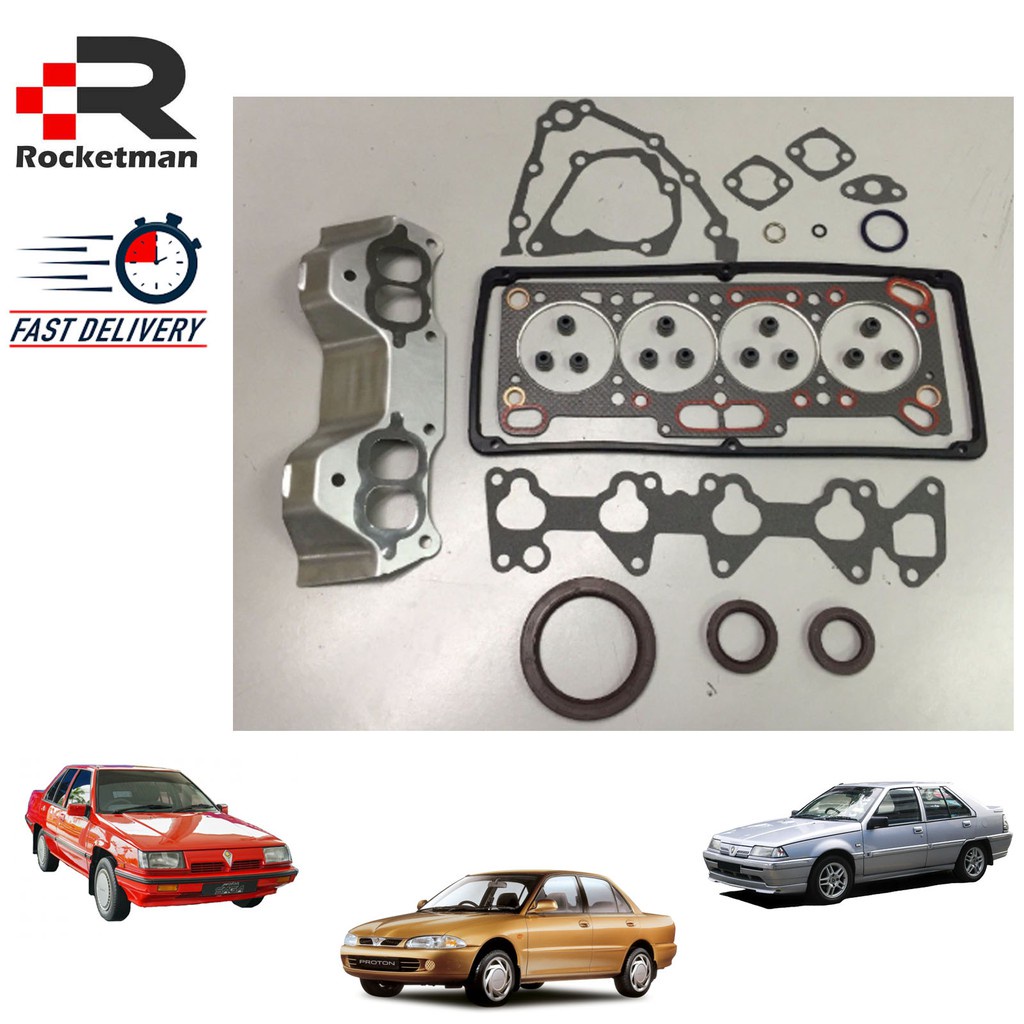 OEM TOP SET FULL SET GASKET CARBON PROTON SAGA ISWARA WIRA 1.3 1.5 12V