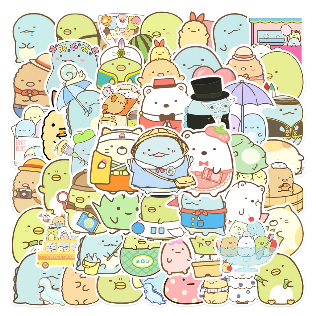 Q Funny Sumikkogurashi Series 02 Stickers 60Pcs/Set Fashion DIY ...