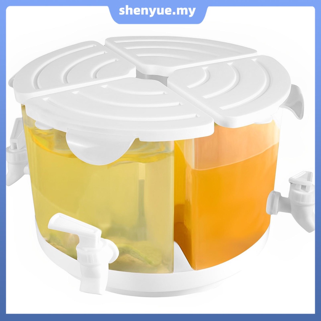 1.37 Gallons Beverage Dispenser with Spigot and Lid 360° Rotatable 4 ...