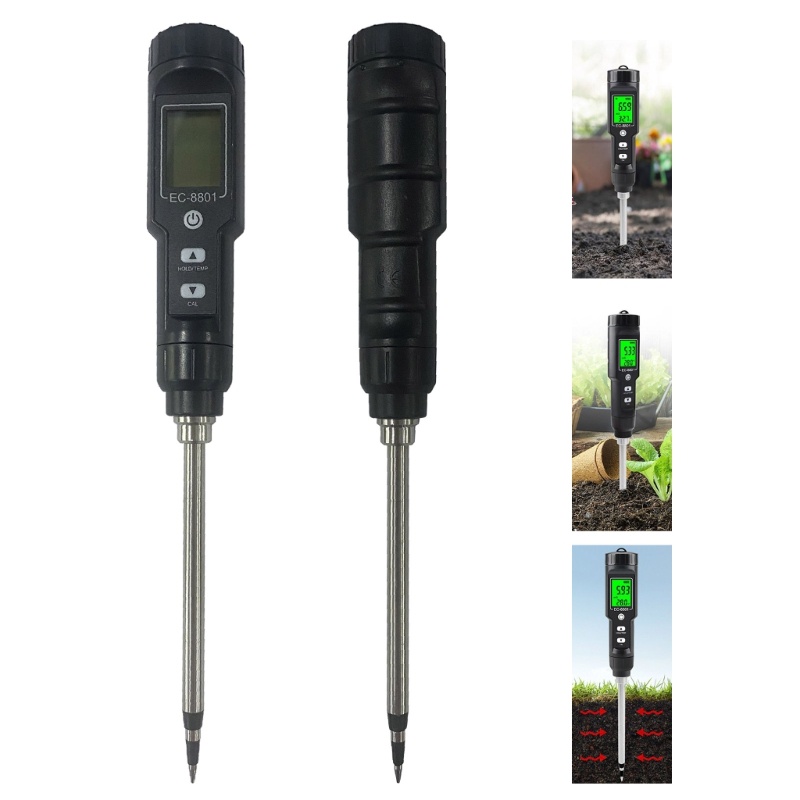 PCF* Digital Analog-Meter Soil EC Meter Fertility Tester Weather ...