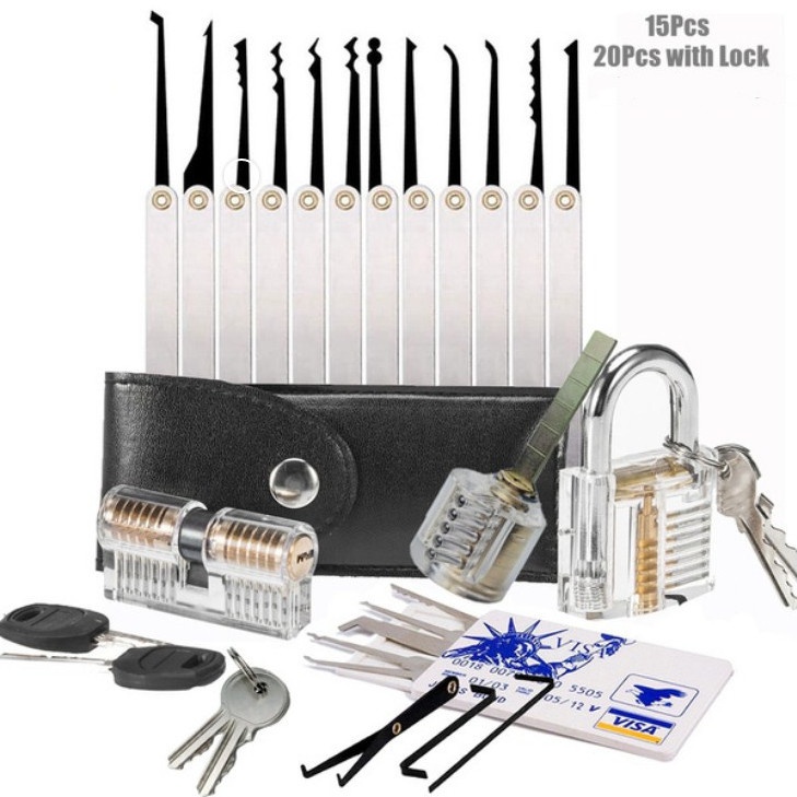5/15Pcs Unlocking Lock Pick Set Locksmith Training Skill Set ...