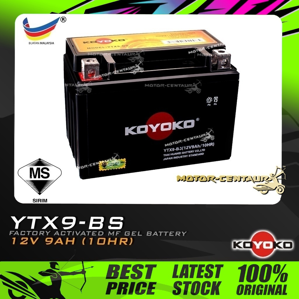 YTX9-BS GEL Battery