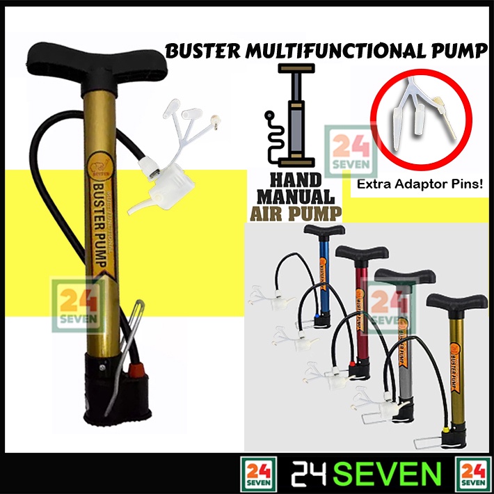 BUSTER Bicycle Hand Pump with Extra Pins AB320 Bicycle Pump Hand Pump