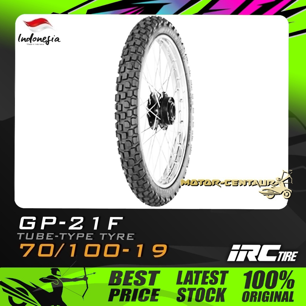 TAYAR IRC TYRE GP-21F 70/100-19 (DUAL SPORTS) | Shopee Malaysia