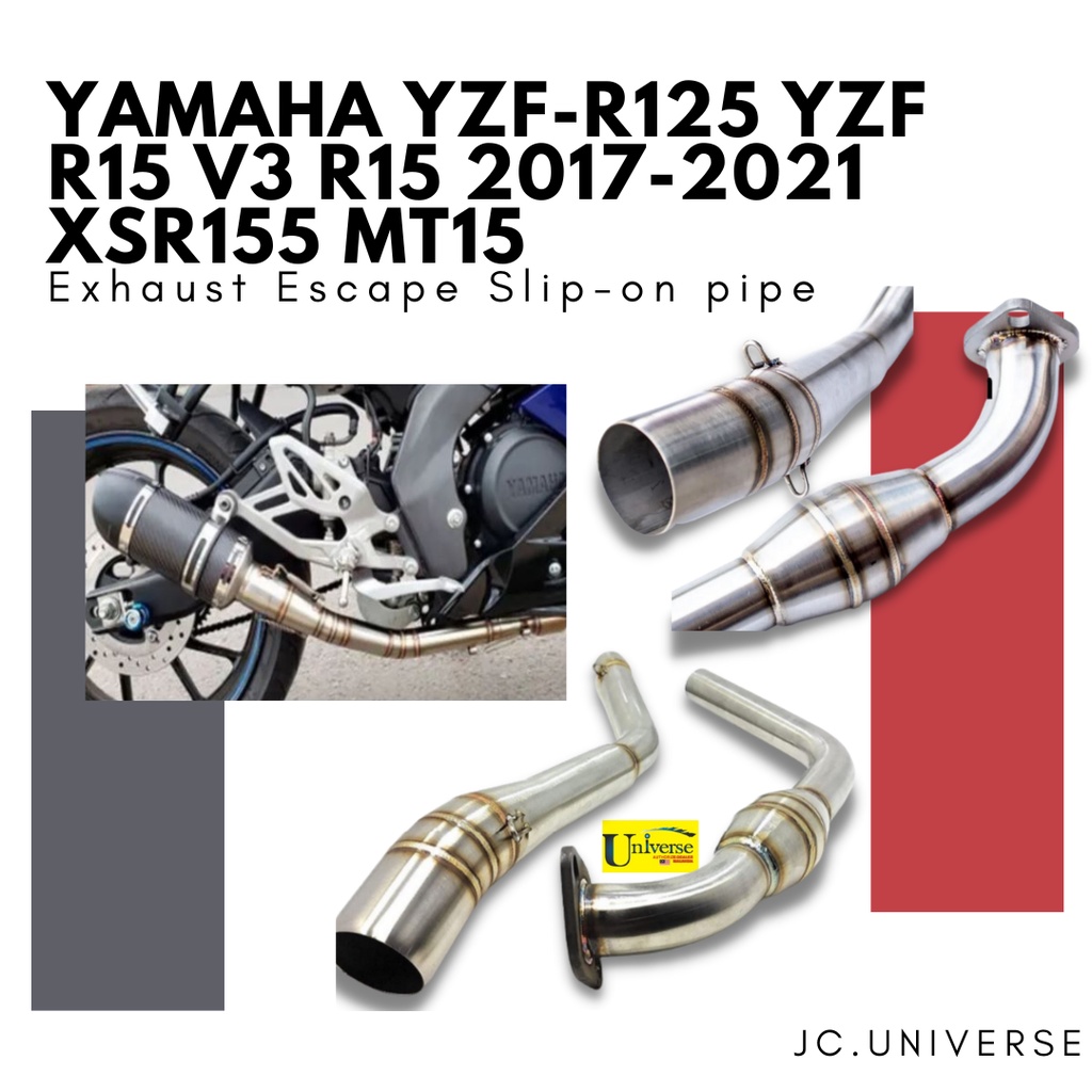 yamaha yzf r125 slip on exhaust