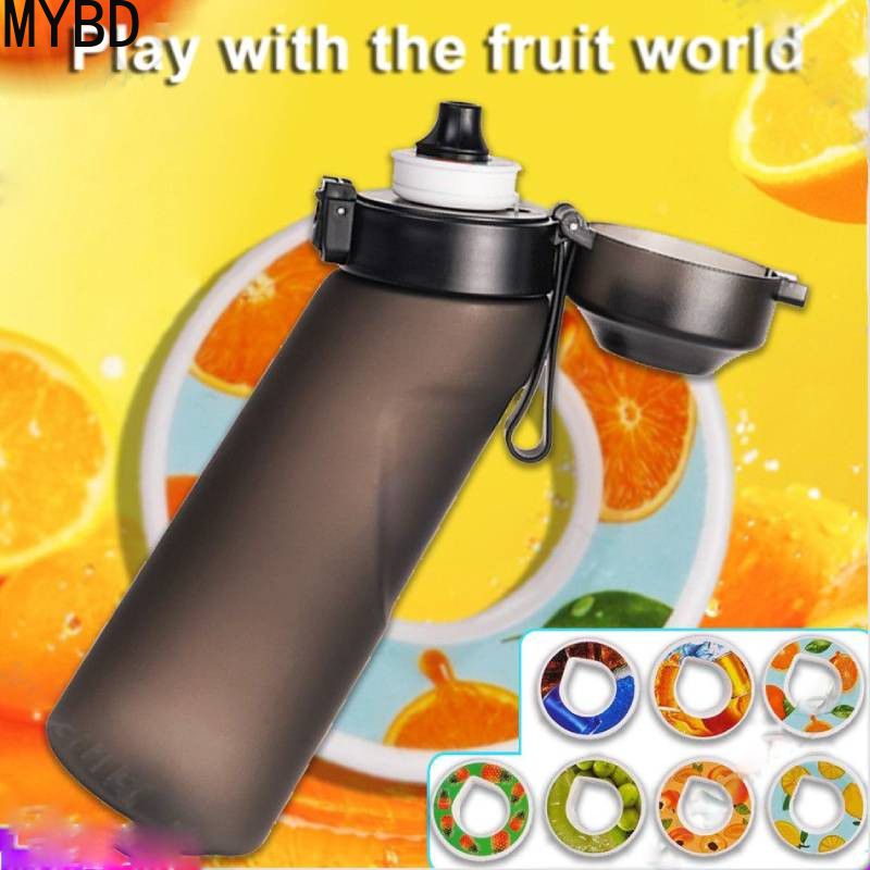Cod 650ml Flavoring Air Up Water Bottle With Straw Air Fruit Fragrance