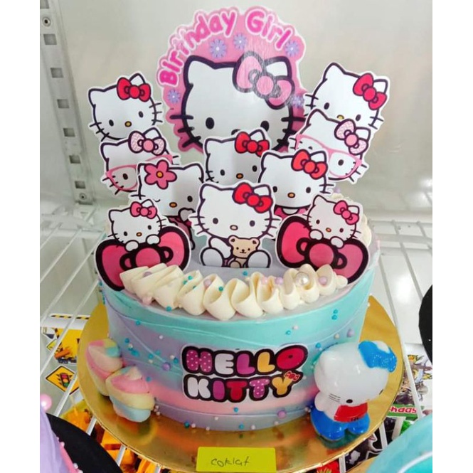 Set Topper Kue Hello Kitty untuk Dekorasi Kue Ulang Tahun yang Simpel dan Lucu