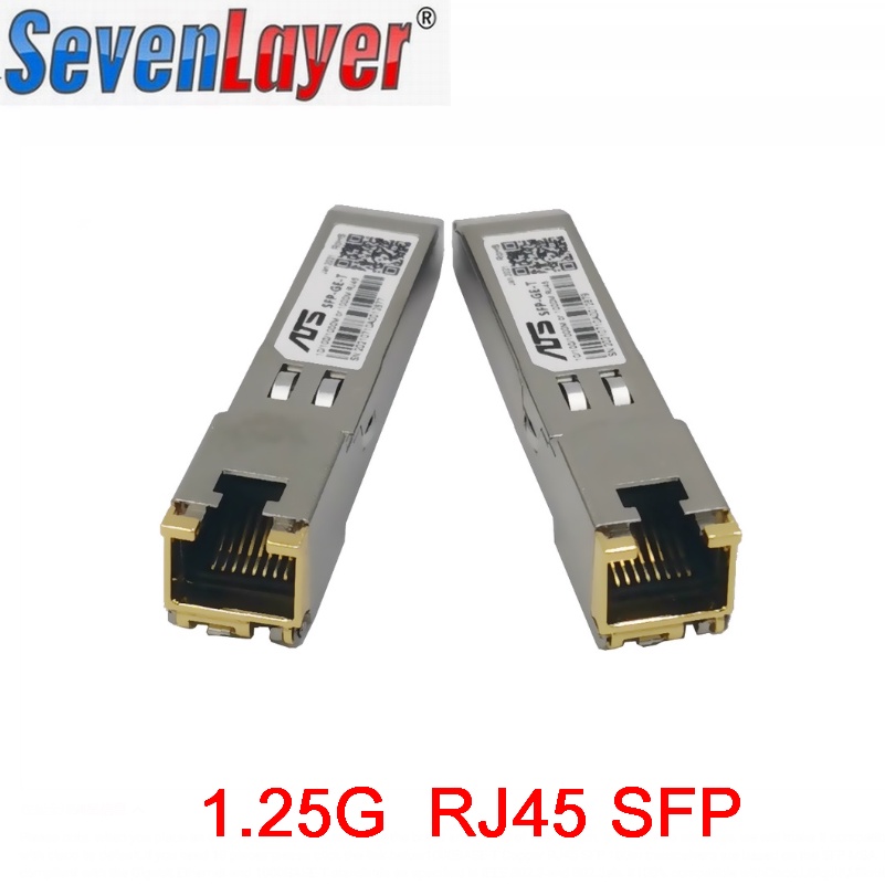 1 piece Plug-in Fiber Optical Transceiver Gigabit 1.25g SFP Copper RJ45 ...