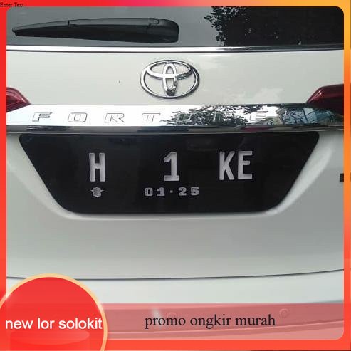 Toyota Fortuner Car type ACRYLIC Number Plate | Shopee Malaysia