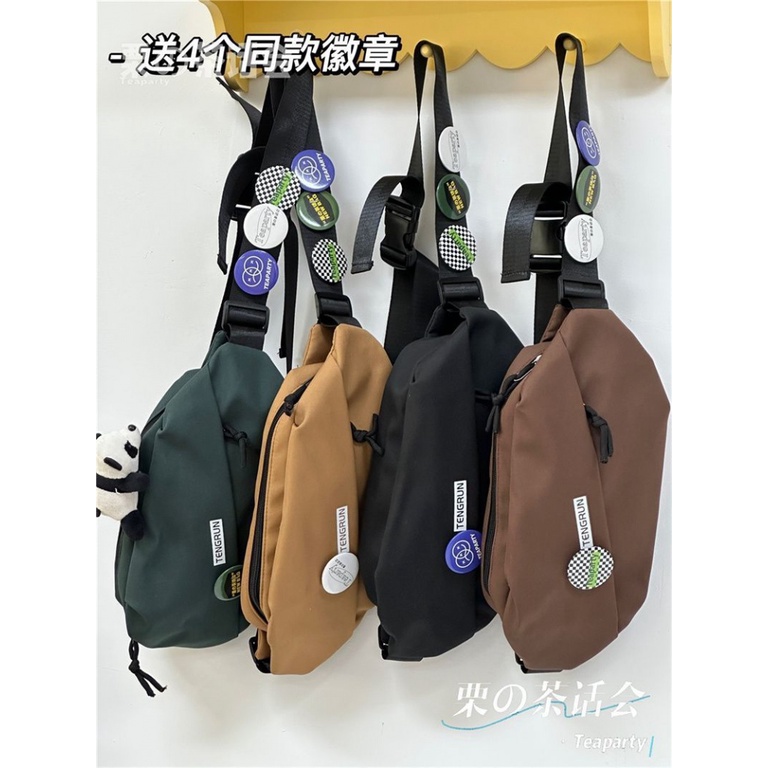 Ins Tide Brand Chest Bag Men′ S Casual Japanese Shoulder Bag Boy