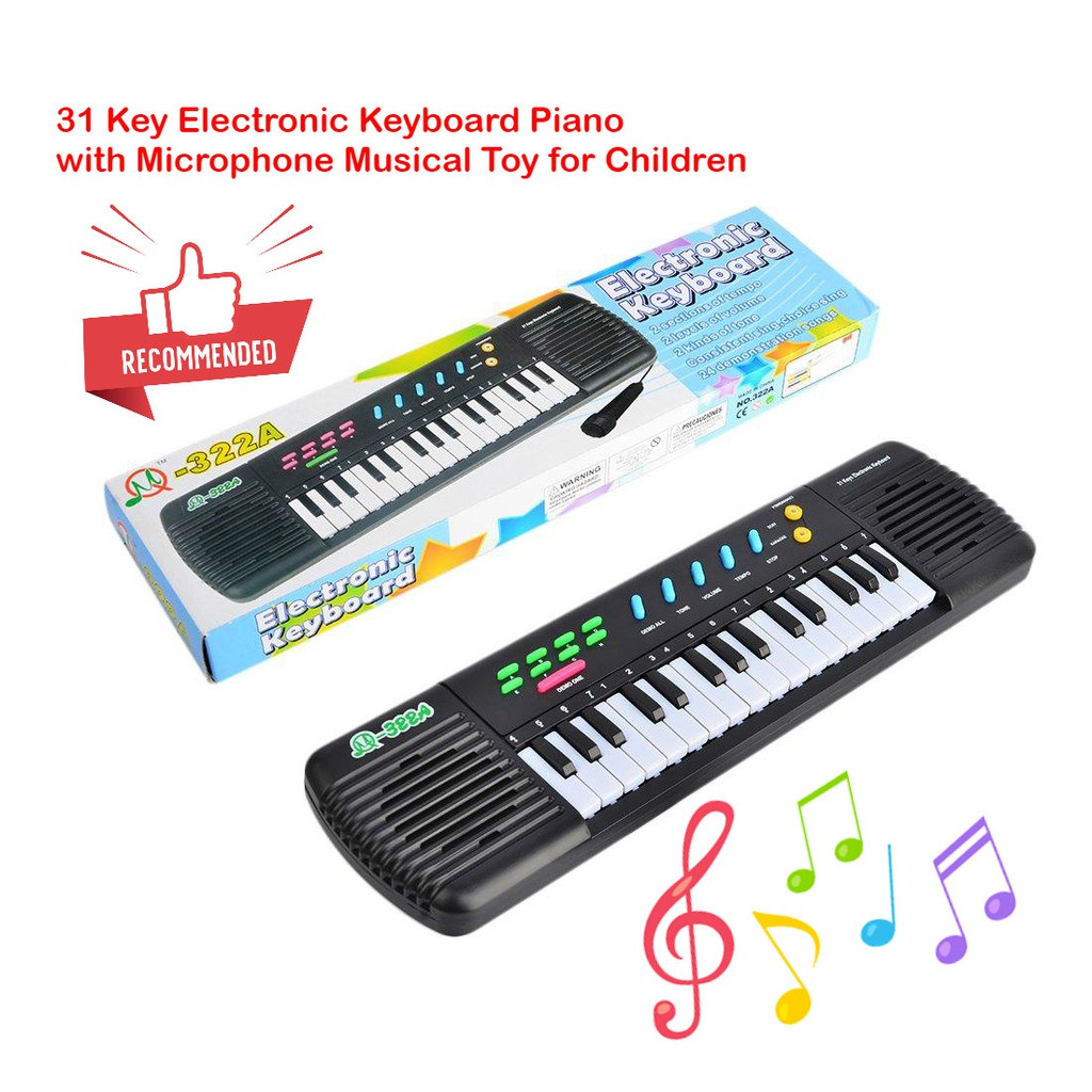 Battery Operated 31 KEYS ELECTRONIC KEYBOARD With Mic Included Free
