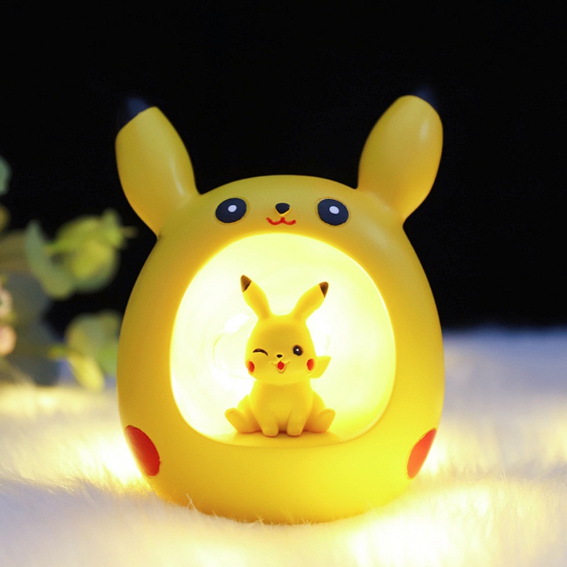 New Pokemon Pikachu Kawaii Night Light Children'S Room Sleep Lamp ...