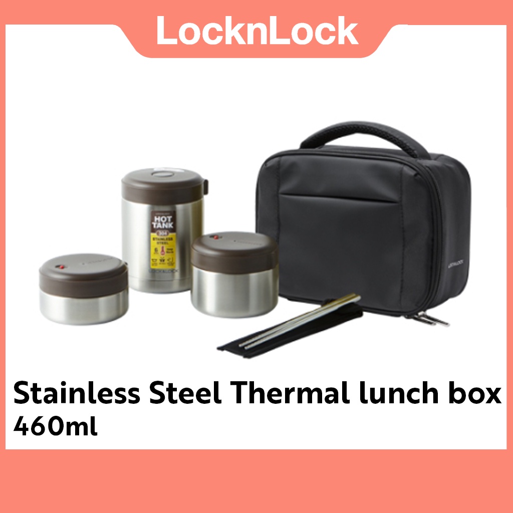 [Locknlock] Stainless Steel Thermal Lunch box 460ml / meal prep