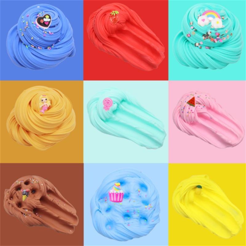 50ml Plasticine Toy Candy Cloud Ice Cream Cone Slime Mixing Color Mud ...