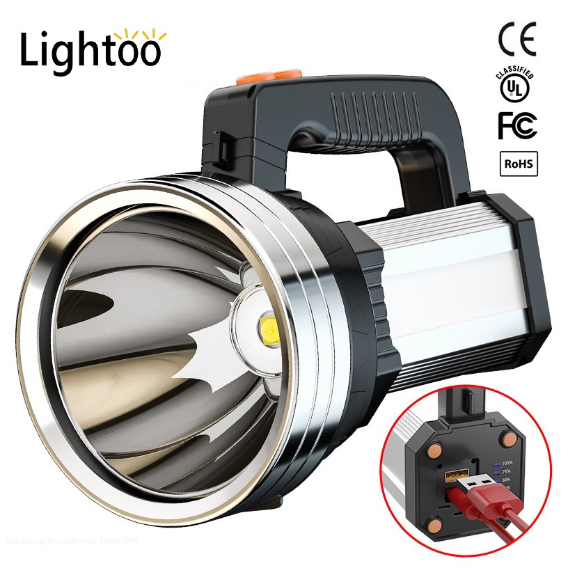 500000LM flashlight 1000000 lumens torchlight powerful Spotlights XHP70
