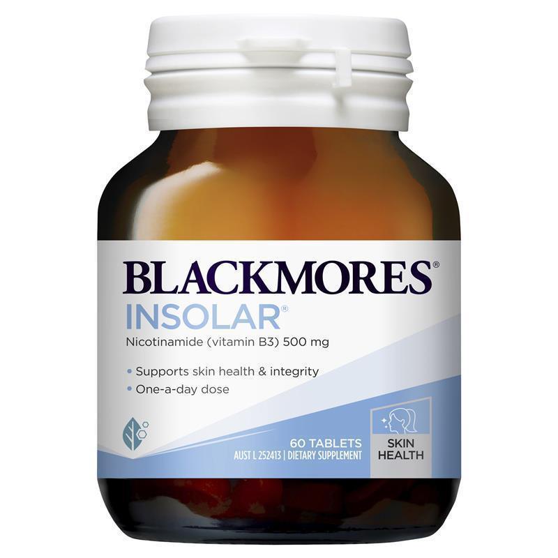 Blackmores Insolar High Dose Vitamin B3 Skin Health Australia Nicotinamide Skin Whitening