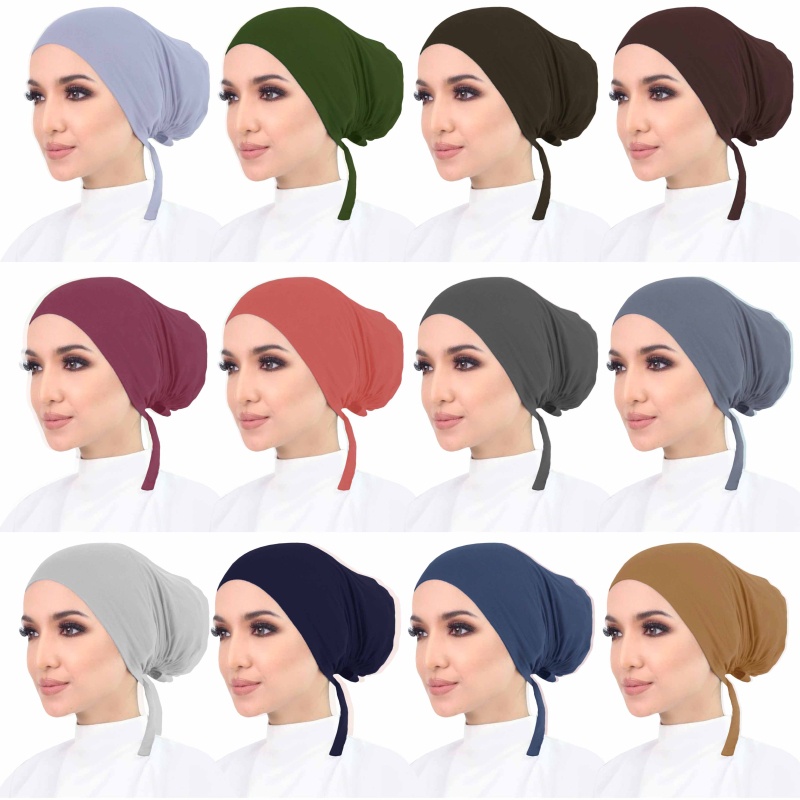 Premium Inner TALI BERGETAH Snowcap / Anak Tudung Premium Cotton Tali ...