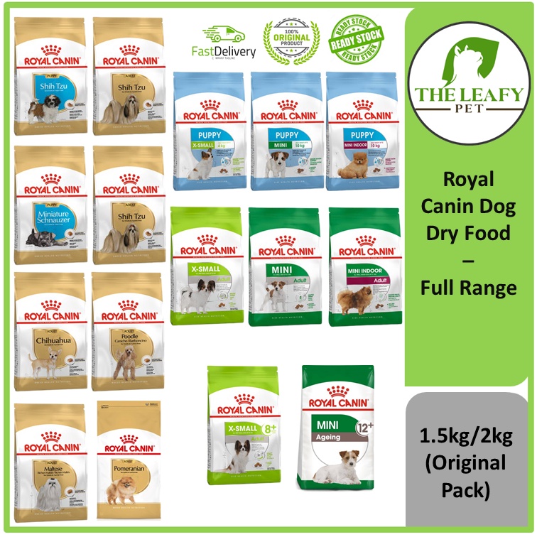 Royal Canin Dog Dry Food Full Range 1.5kg / 2kg ( Original Pack