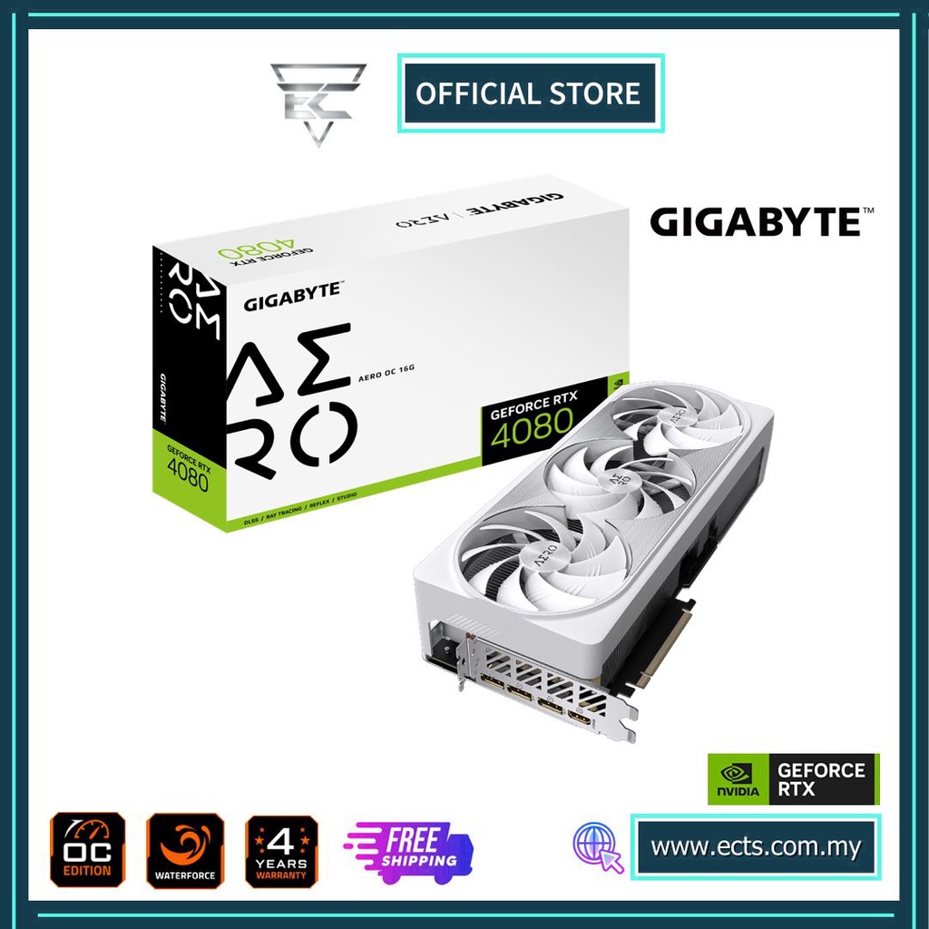 Gigabyte Geforce Rtx 4080 16gb Aero Oc Graphic Card Gv N4080aero Oc