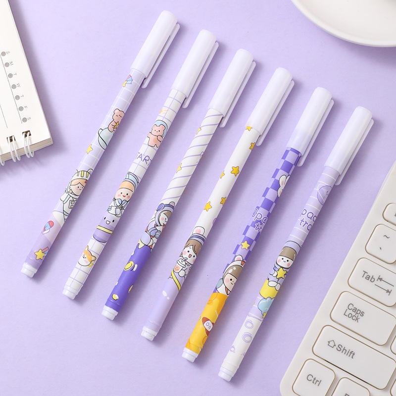 Creative Cartoon Purple Planet Unisex Pens Office School Student ...