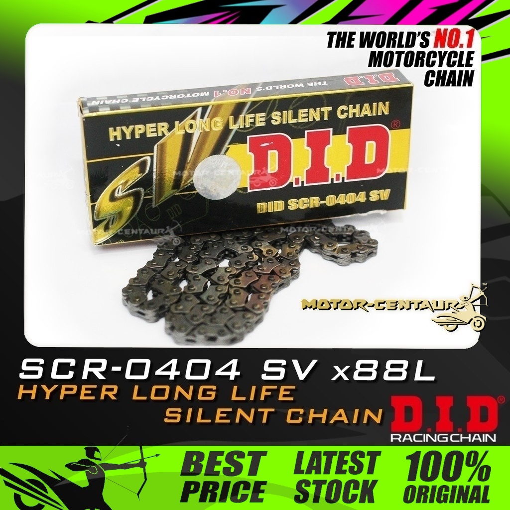 RANTAI ENJIN DID HYPER LONG LIFE SILENT TIMING CHAIN SCR 0404 SV-88L ...
