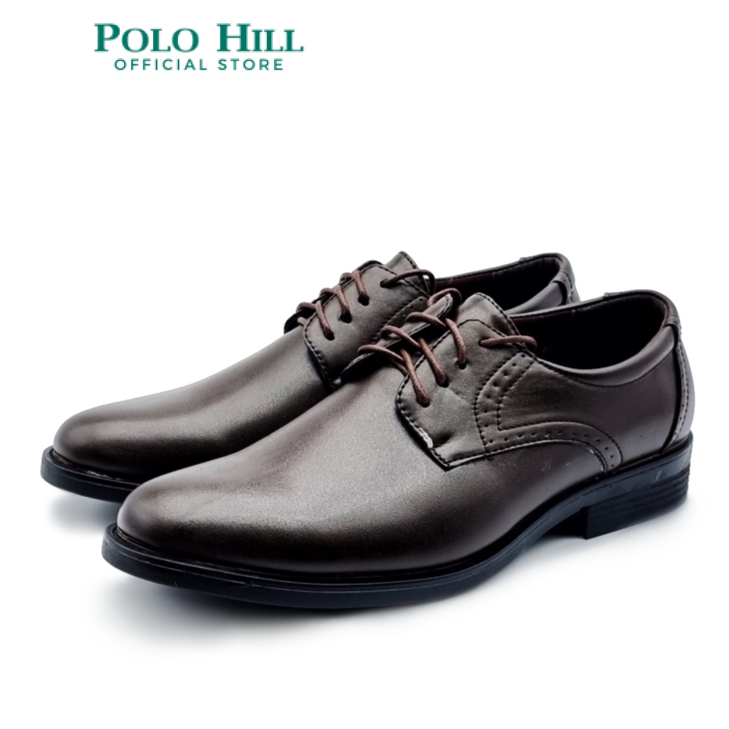 POLO HILL Men Formal Derby Shoes PMSF MS4020 Black Brown Shopee Malaysia