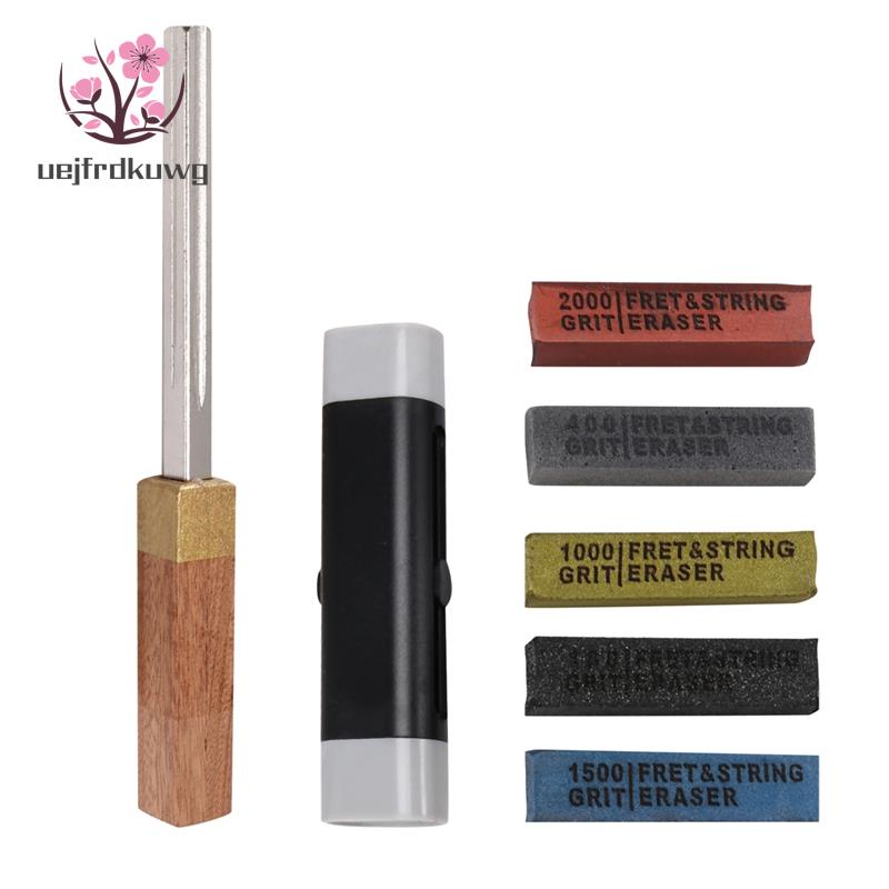 Fret Erasers Kit for Guitar,Fret Cleaner,Frets Tools,Guitar File,Rust