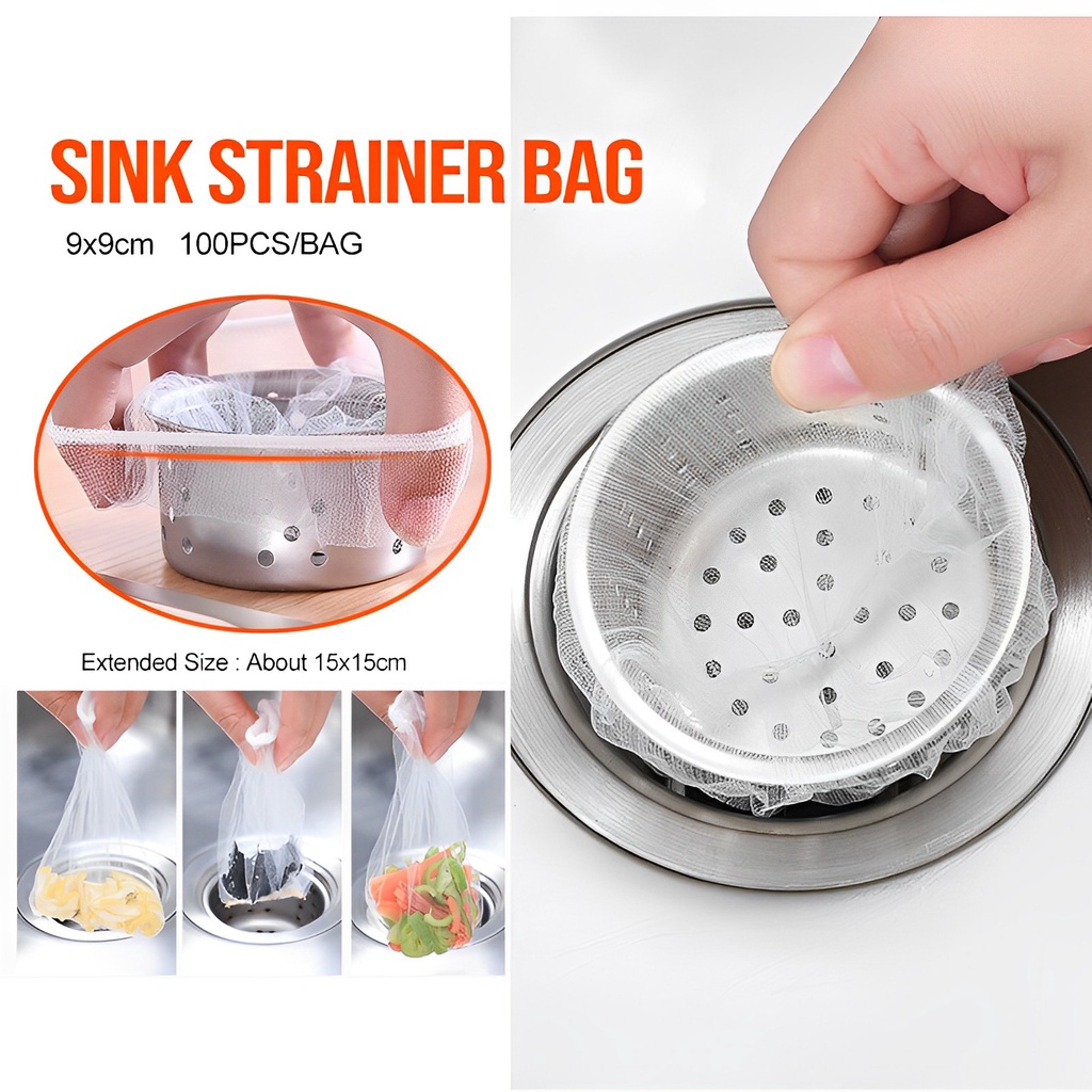 Disposable Mesh Sink Strainer Bags / Kitchen Sink Net Anti Clogging ...