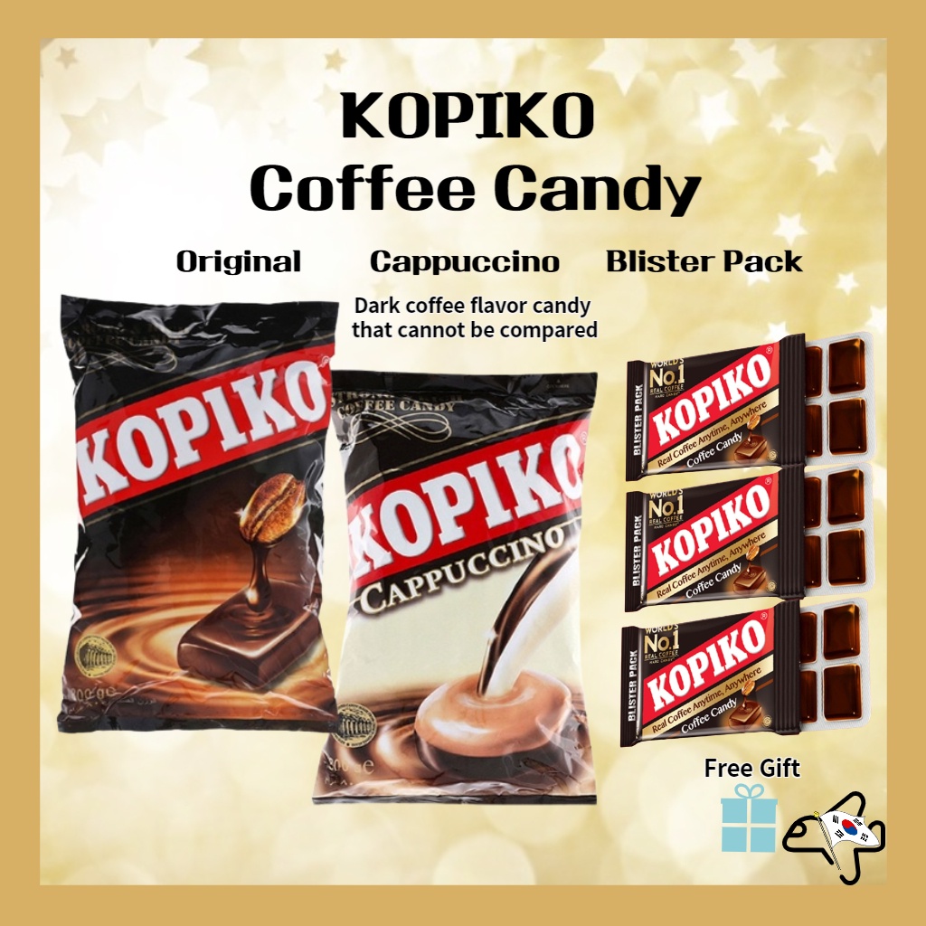KOPIKO Coffee Candy /Coffee Flavor Candy /Cappuccino Candy/Blister Pack
