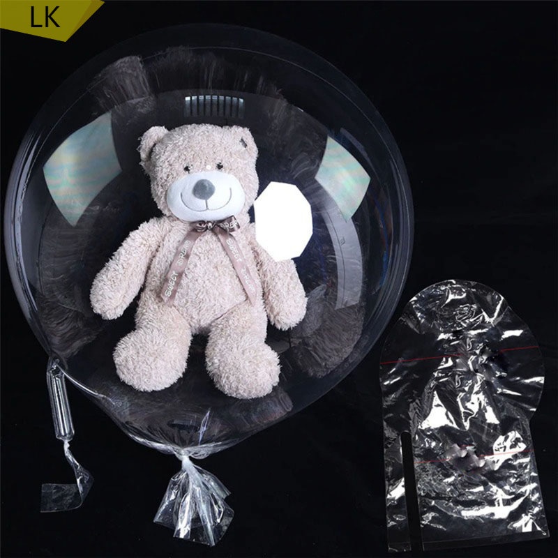 1pc/5pcs Wide Neck Transparent Bobo Balloon Snack Gift Wrapping Clear ...