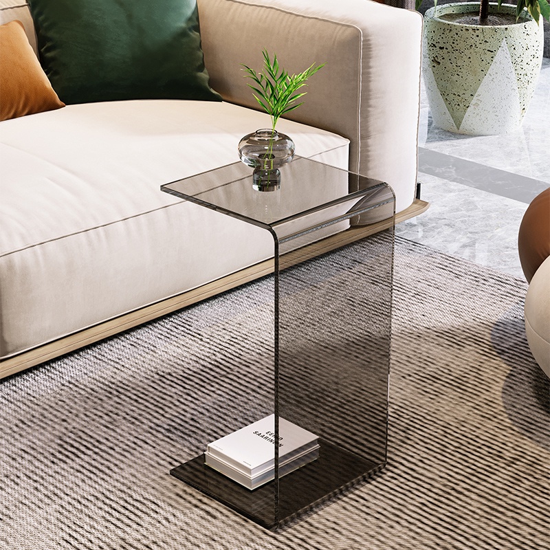 Picture of Acrylic Side Table Light Luxury Sofa Side Table Italian Minimalist Side ...