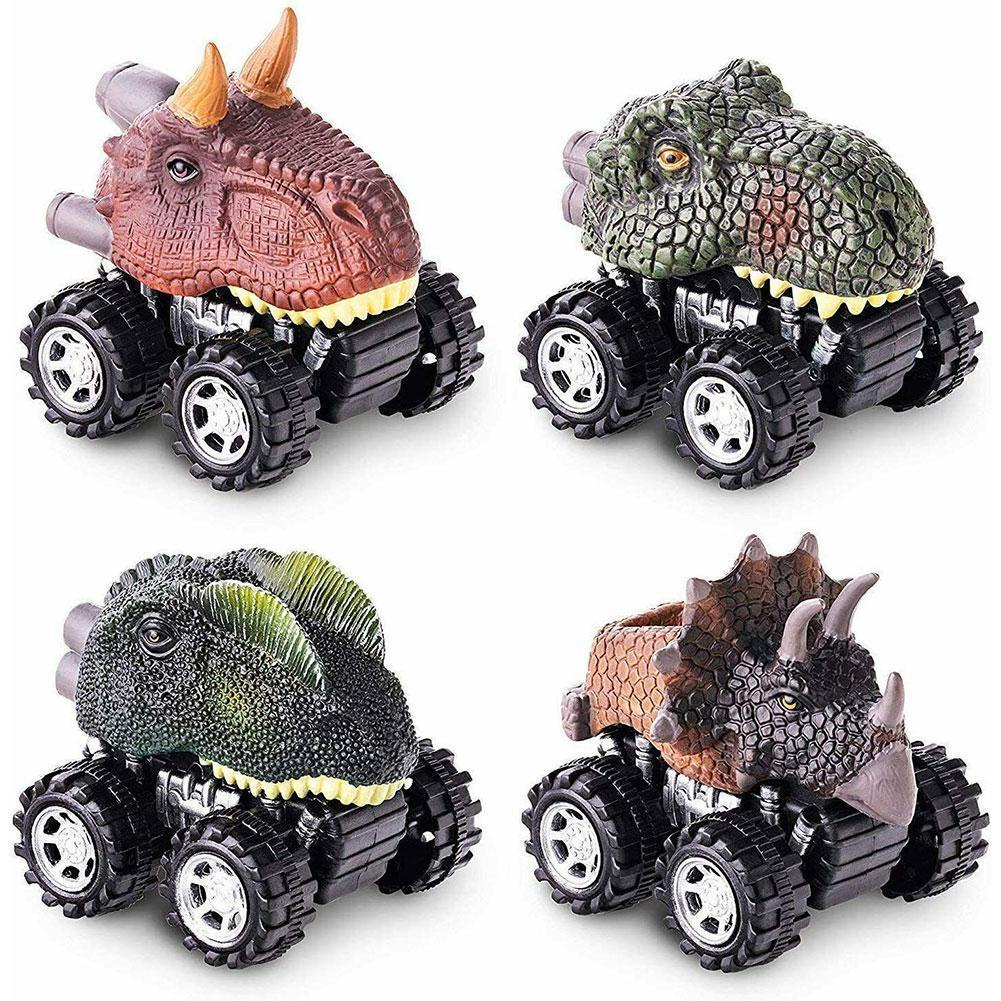 COLDPLAYPull Back Dinosaur Car Toys Dino Toys for 3 Year Old Boys and