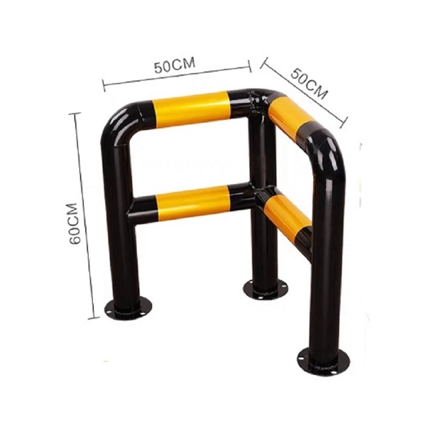 Rail Safety Railing Modular L-Shape Double Railing Size: 50cm x 50cm x ...