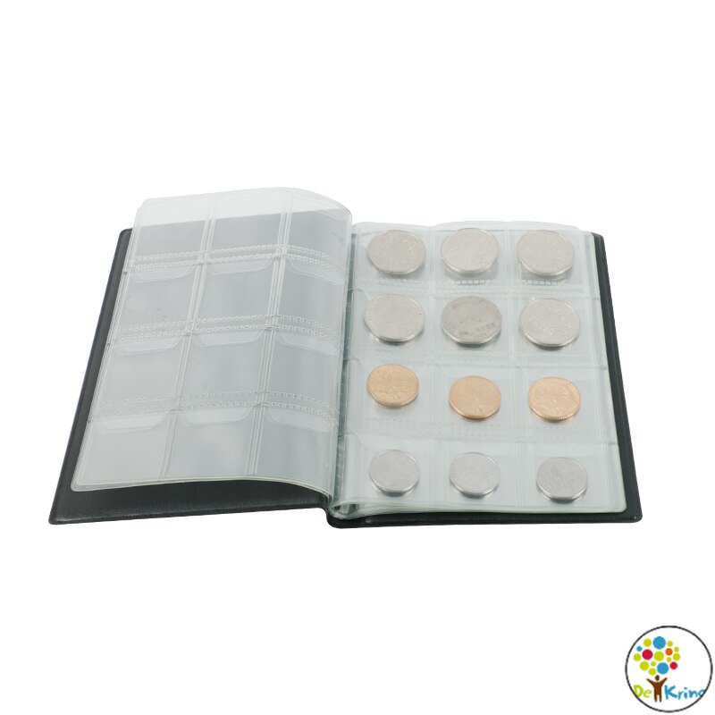 DK PVC Coin Collection Book World Coin Stock Holder 10 Pages 120