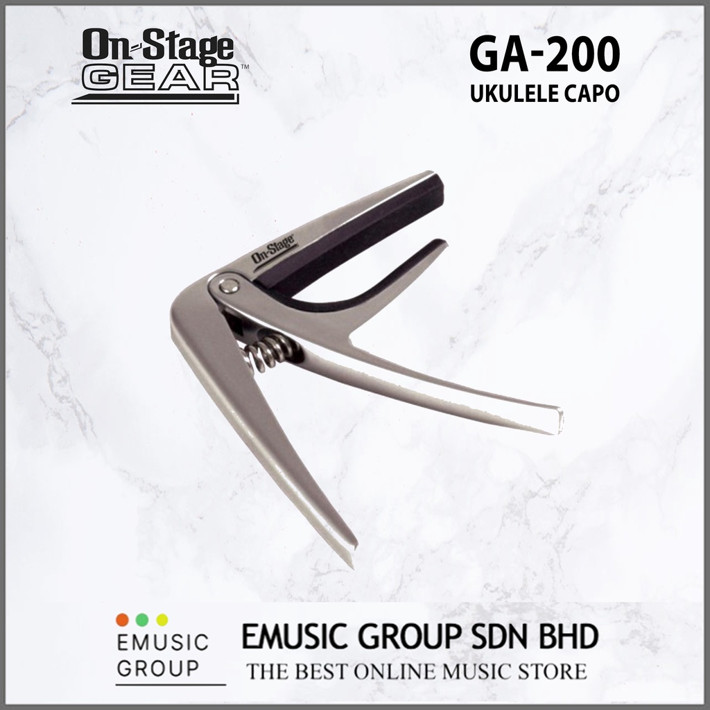 On-Stage Gear GA200 Spring Loaded Ukulele Capo Uke Capo On Stage (GA ...