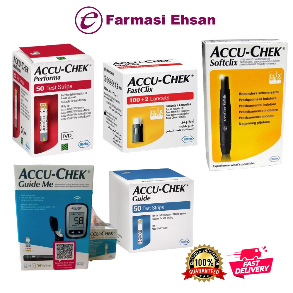 Accu Chek Fastclix Lancet / Guide Basic Strips/ Performa Strip/SoftClix