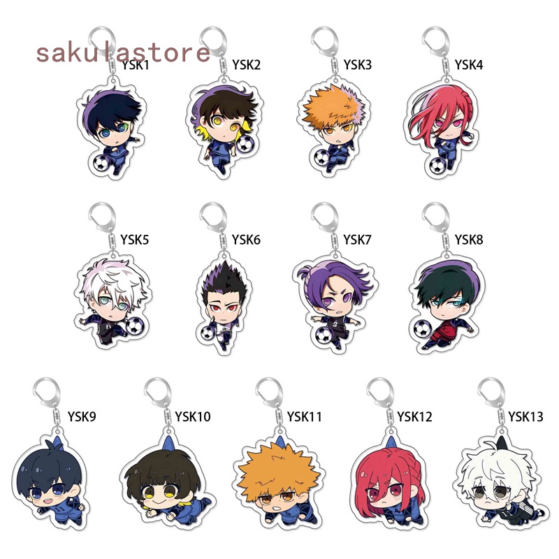 Anime Blue Lock Keychain Chigiri Hyouma Isagi Yoichi Bachira Meguru ...