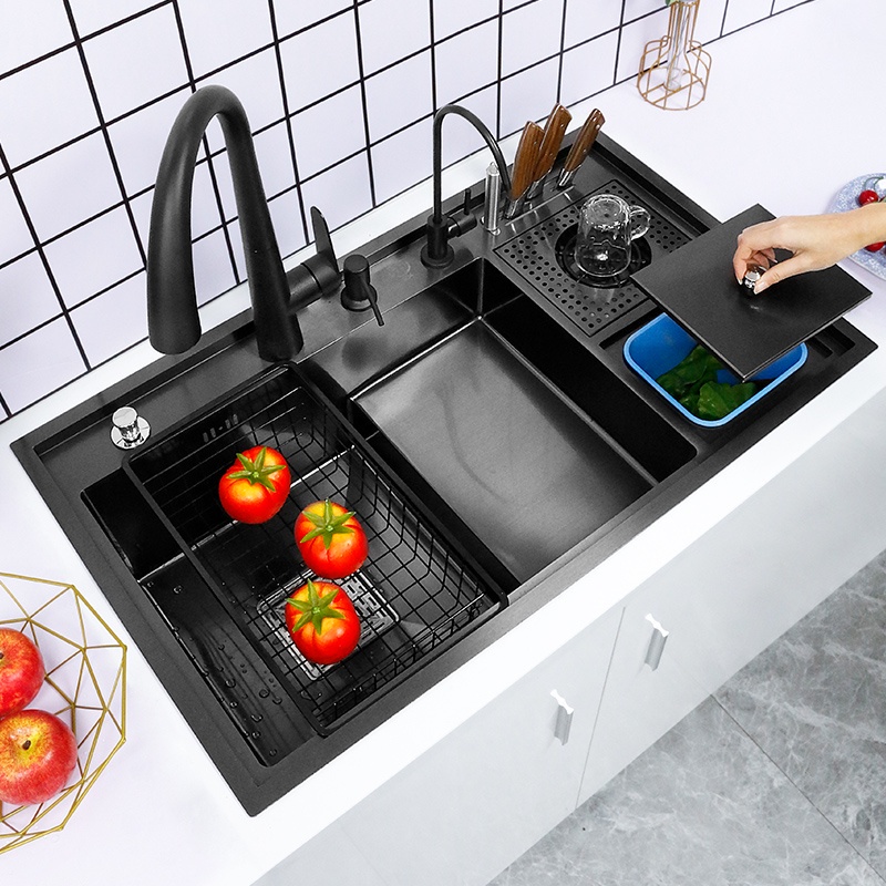 Large Single-slot Kitchen Manual Ladder Portable Sink Multi-functional ...
