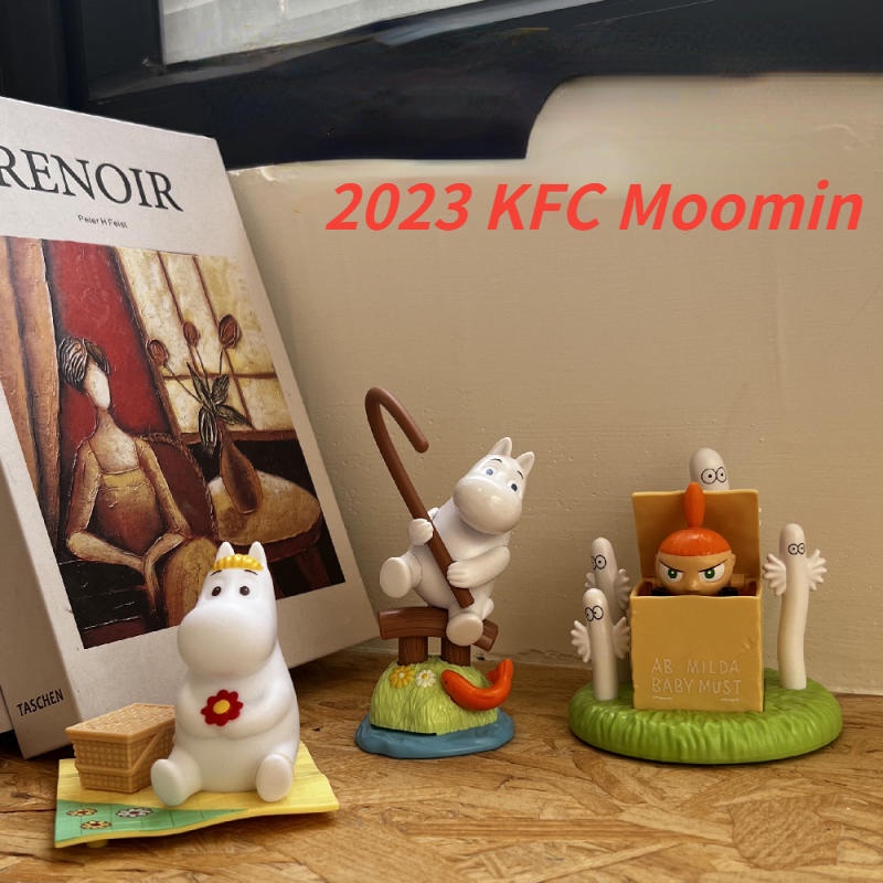 2023 KFC Moomin toys, night lights, KFC Moomin family a set of three
