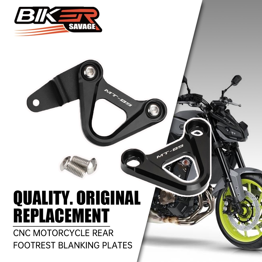 Motorcycle Rear Footrest Blanking Plates For YAMAHA MT 09 MT09 2014 ...