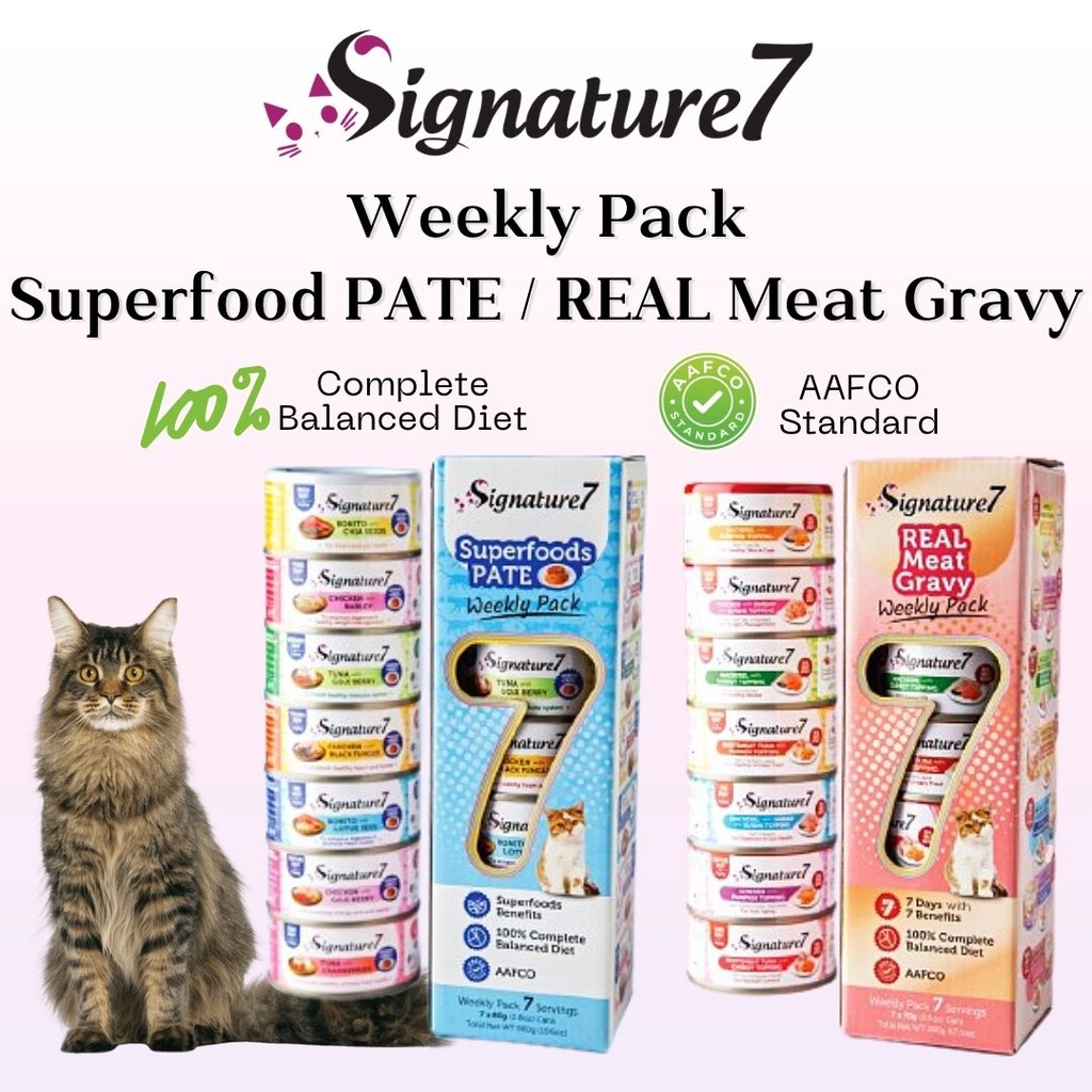 Signature 7 Weekly Pack Complete & Balanced Cat Canned Wet Food