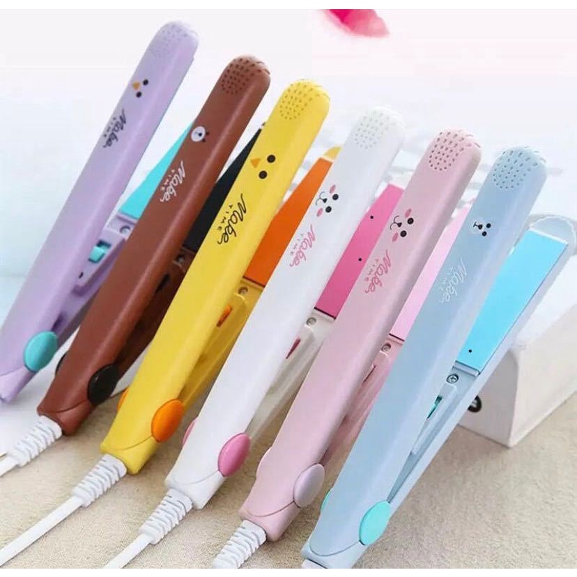Hair Straightening Splint Mini Curling Dual-Use Electric Device Iron ...