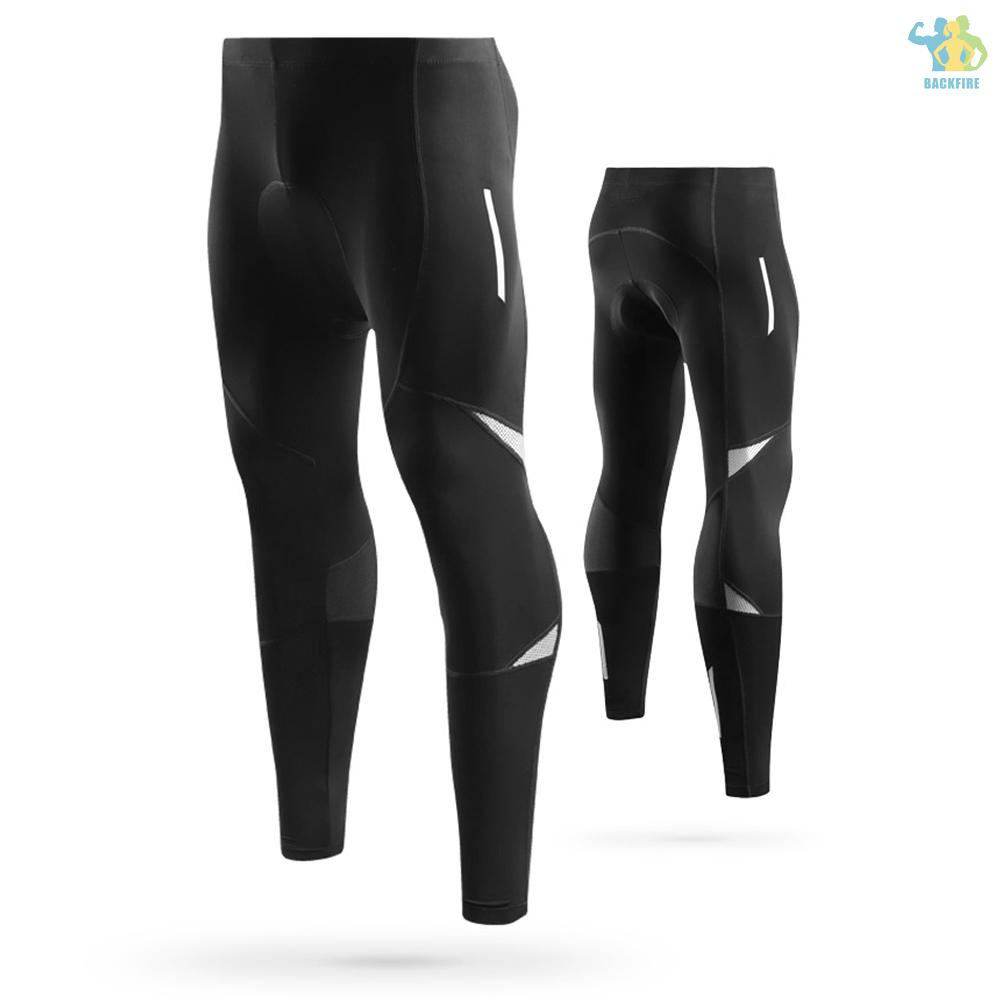 [BF Lowest] Men's Reflective Bicycle Pants Gel Padded Cycling Tights ...