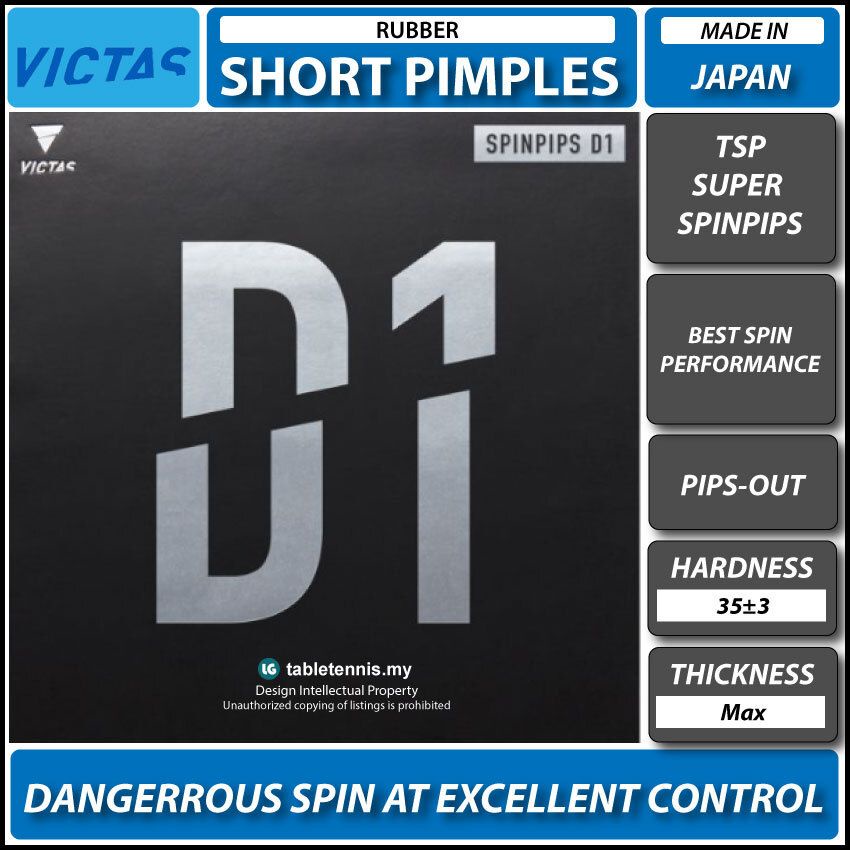 Short Pimple Rubbers Sponge Thickness: Max